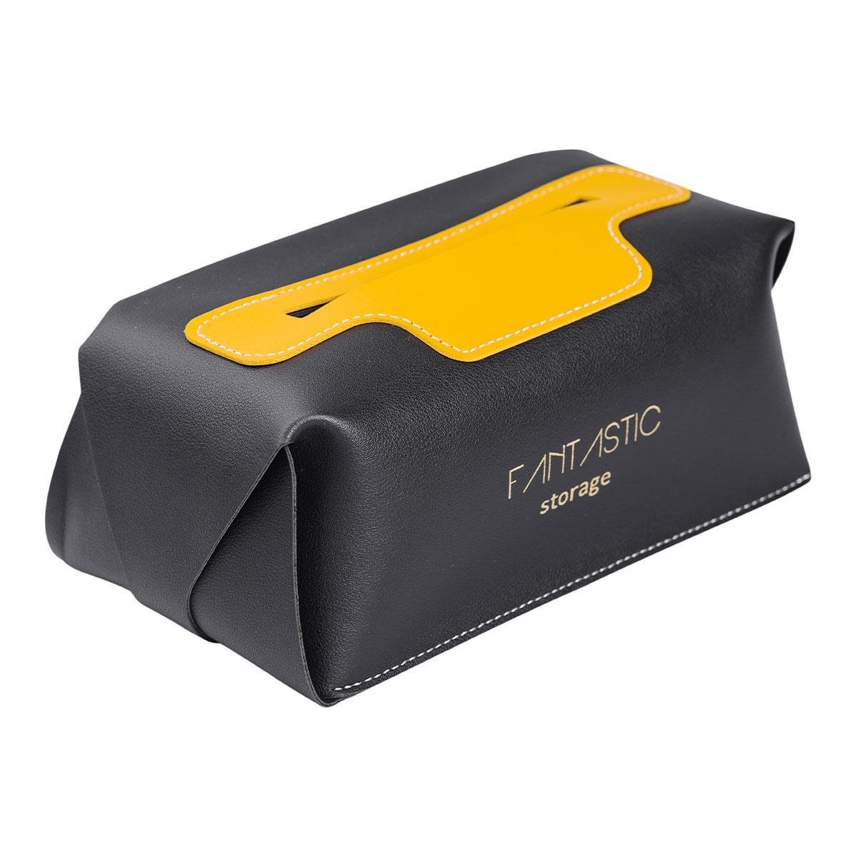 Салфетница из экокожи HP-3-210B 21х12х8 см Черный (A-033510) - фото 4