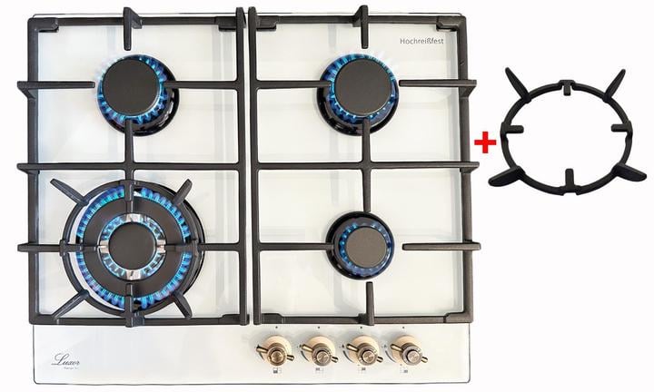 Варочная поверхность Luxor EG 740 Beige Kup WH с подставкой WOK (24508304) - фото 2 Варочная поверхность Luxor EG 740 Beige Kup WH с подставкой WOK (24508304) - фото 2