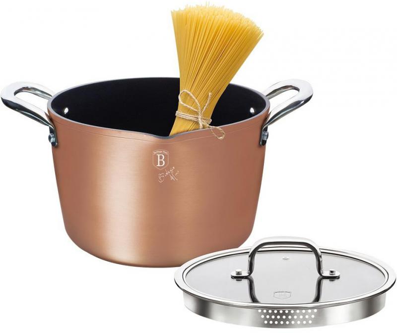 Каструля Berlinger Haus Titan 6 л з титановим покриттям Bronze (BH-1692)