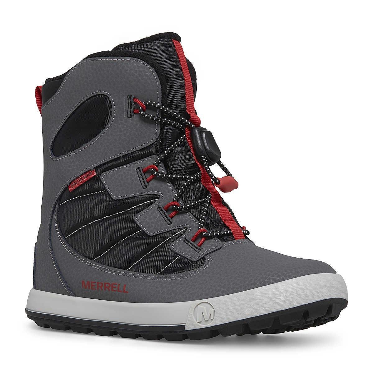 Черевики зимові Merrell Snow Bank 4.0 Waterproof Boot р. 32/1/21 см Grey/Black/Red (23300410) Черевики зимові Merrell Snow Bank 4.0 Waterproof Boot р. 32/1/21 см Grey/Black/Red (23300410)