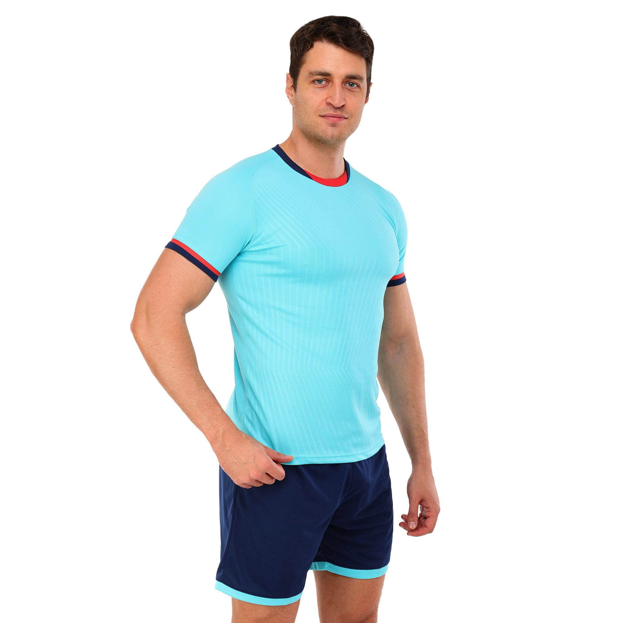 Форма футбольная комплект Lingo JG-6319 футболка/шорты полиэстер S Голубой-темно-синий (JG-6319_Голубой-темно-синий_S)