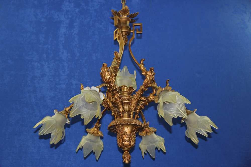 Декоративная люстра Ray L6035/6B+1 BRN (IR006624) Декоративная люстра Ray L6035/6B+1 BRN (IR006624)