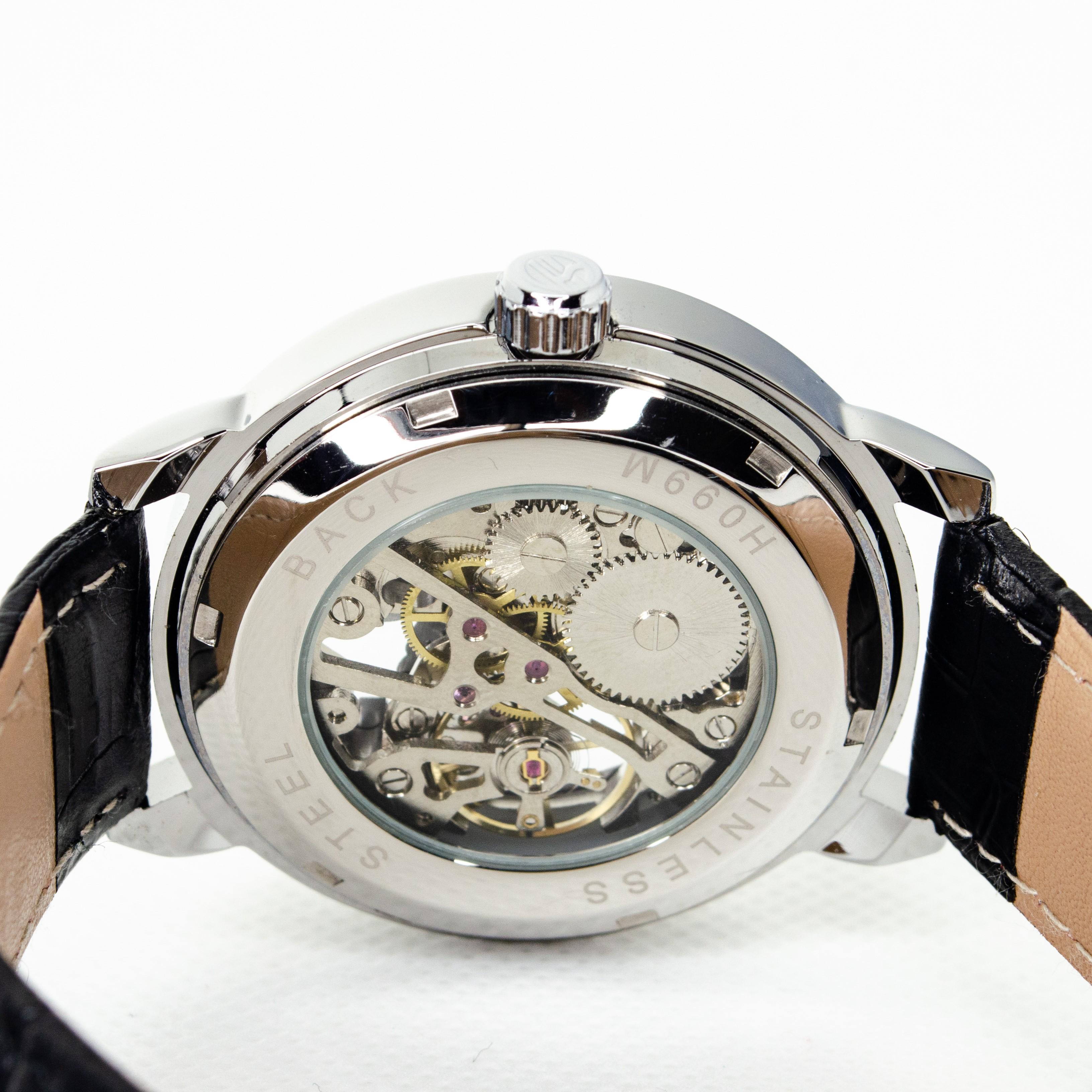 Наручний годинник механічний Patriot "Героям Слава!" скелетон Silver/Black (12216813) - фото 2 Наручний годинник механічний Patriot "Героям Слава!" скелетон Silver/Black (12216813) - фото 2