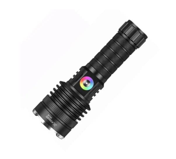 Фонарь ручной YEMAO YM-G236 TG 50W с оптическим зумом RGB подсветки Черный (3100898356)