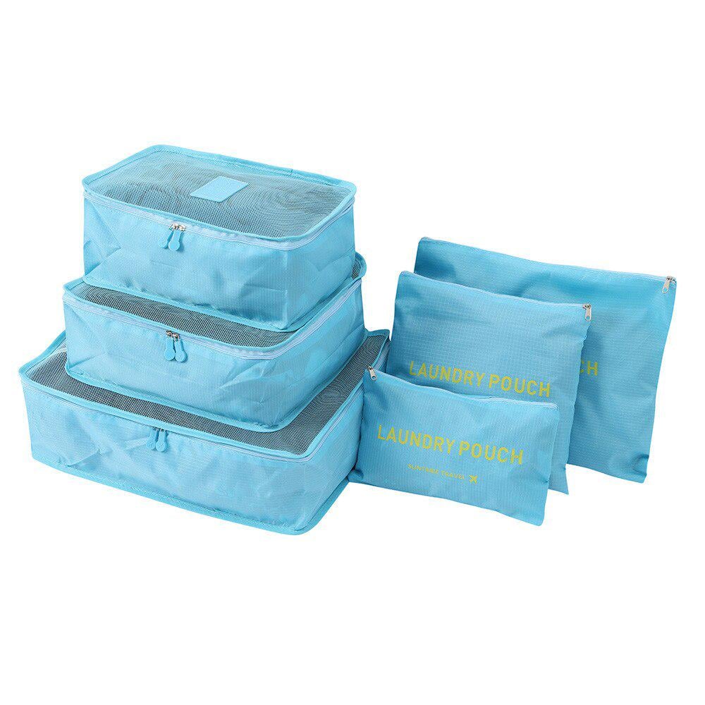 Комплект дорожных органайзеров Travel 6 шт. Голубой - фото 2