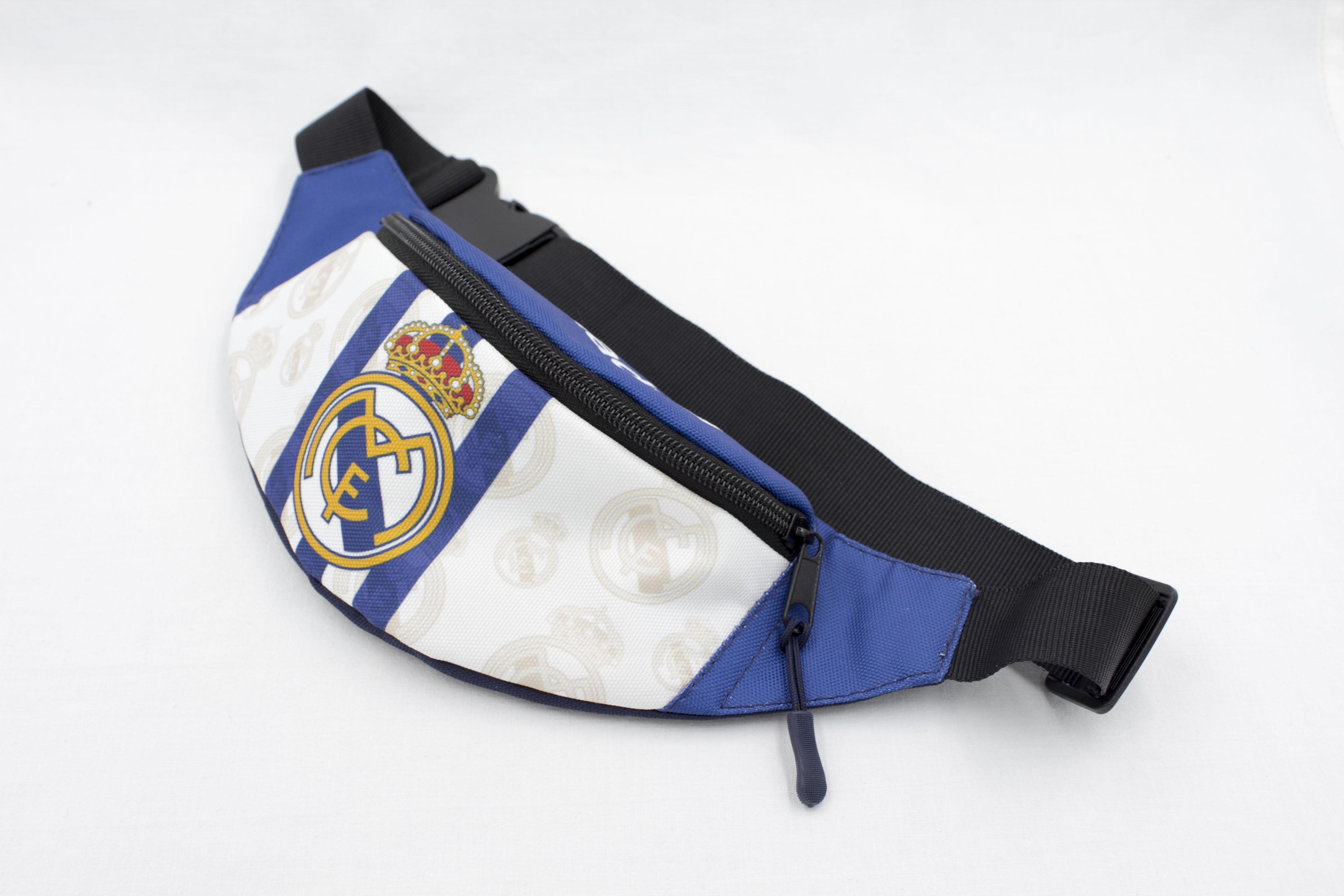 Бананка для хлопчика з регулюючим ремінцем 4-8 років ФК Реал Мадрид Синьо-білий (Д-030) - фото 6 Бананка для хлопчика з регулюючим ремінцем 4-8 років ФК Реал Мадрид Синьо-білий (Д-030) - фото 6