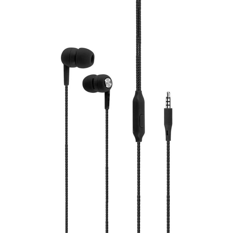 Наушники с микрофоном Devia Kintone jack 3,5 мм ведущая гарнитура Черный (557-754574)