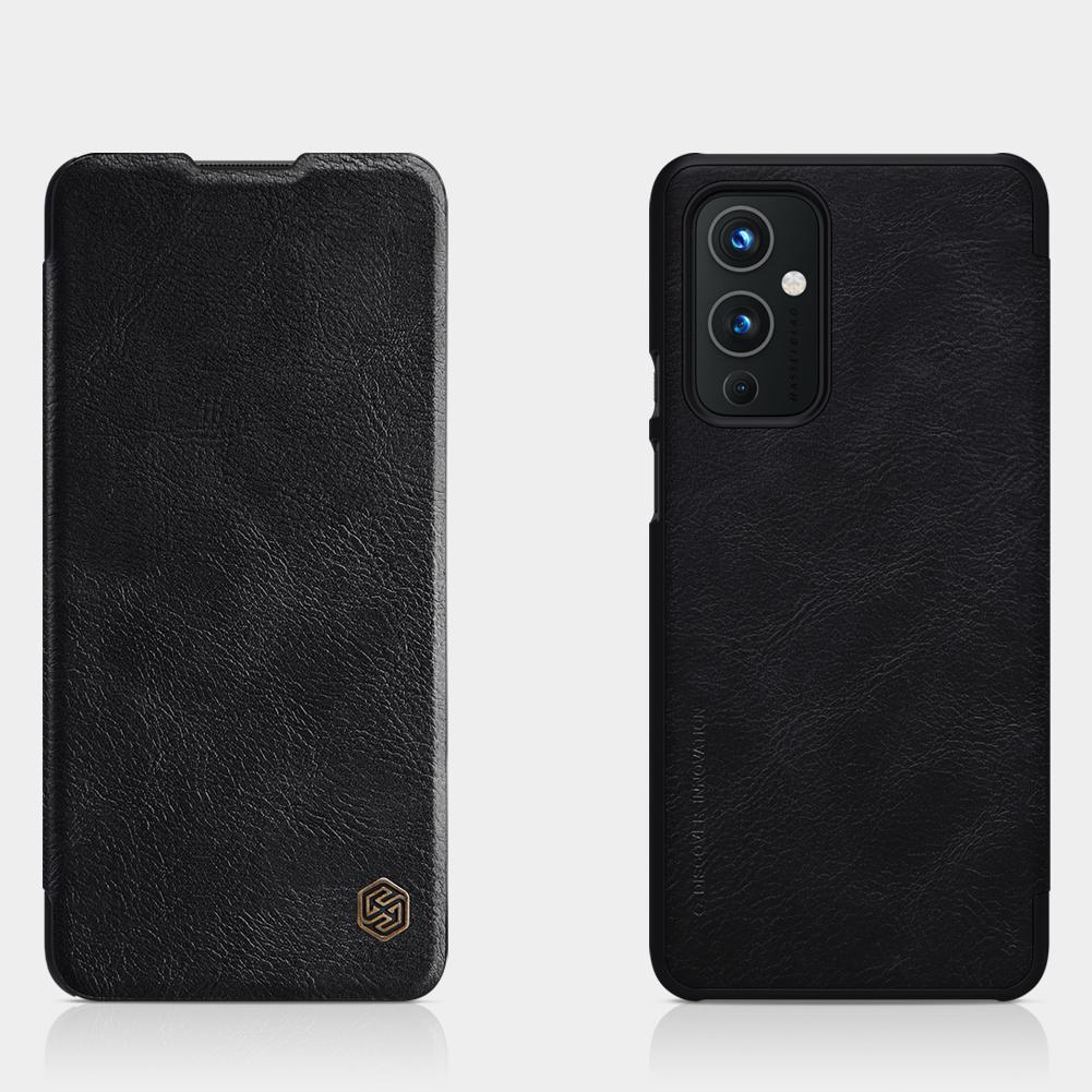 Чохол Qin Leather Case Nillkin для OnePlus 9 (Black) - фото 7