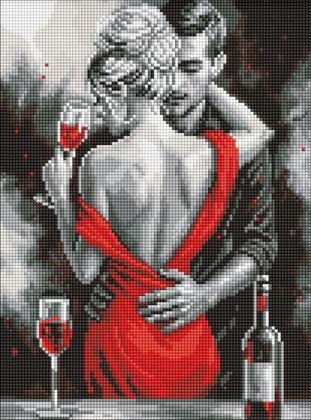 Алмазна мозаїка Червоне кохання art_selena_ua 30х40 см (AMO8357)