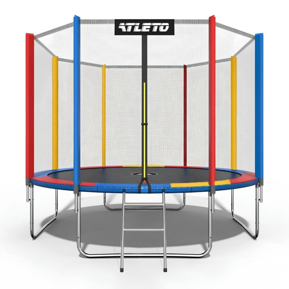 Батут Atleto з сіткою 404 см Multikolor (21000141)