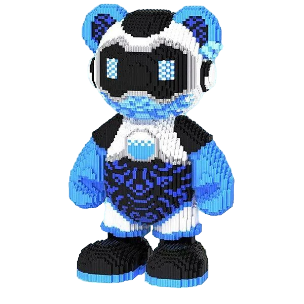 Конструктор Limo Toy Magic Blocks Панда мишка Bearbrick 7268 деталей 50 см (14604135)