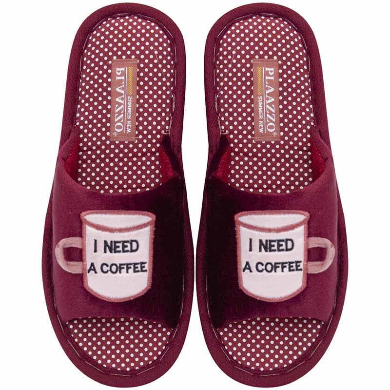 Тапочки комнатные Бордовый р. 36-37 (4100536_36-37)