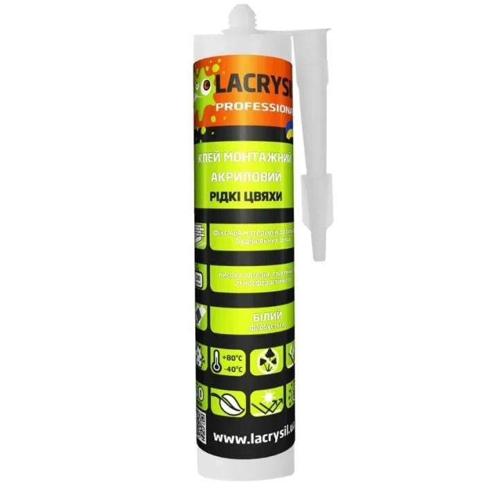 Рідкі цвяхи акрилові Lacrysil 400 г Білий Рідкі цвяхи акрилові Lacrysil 400 г Білий