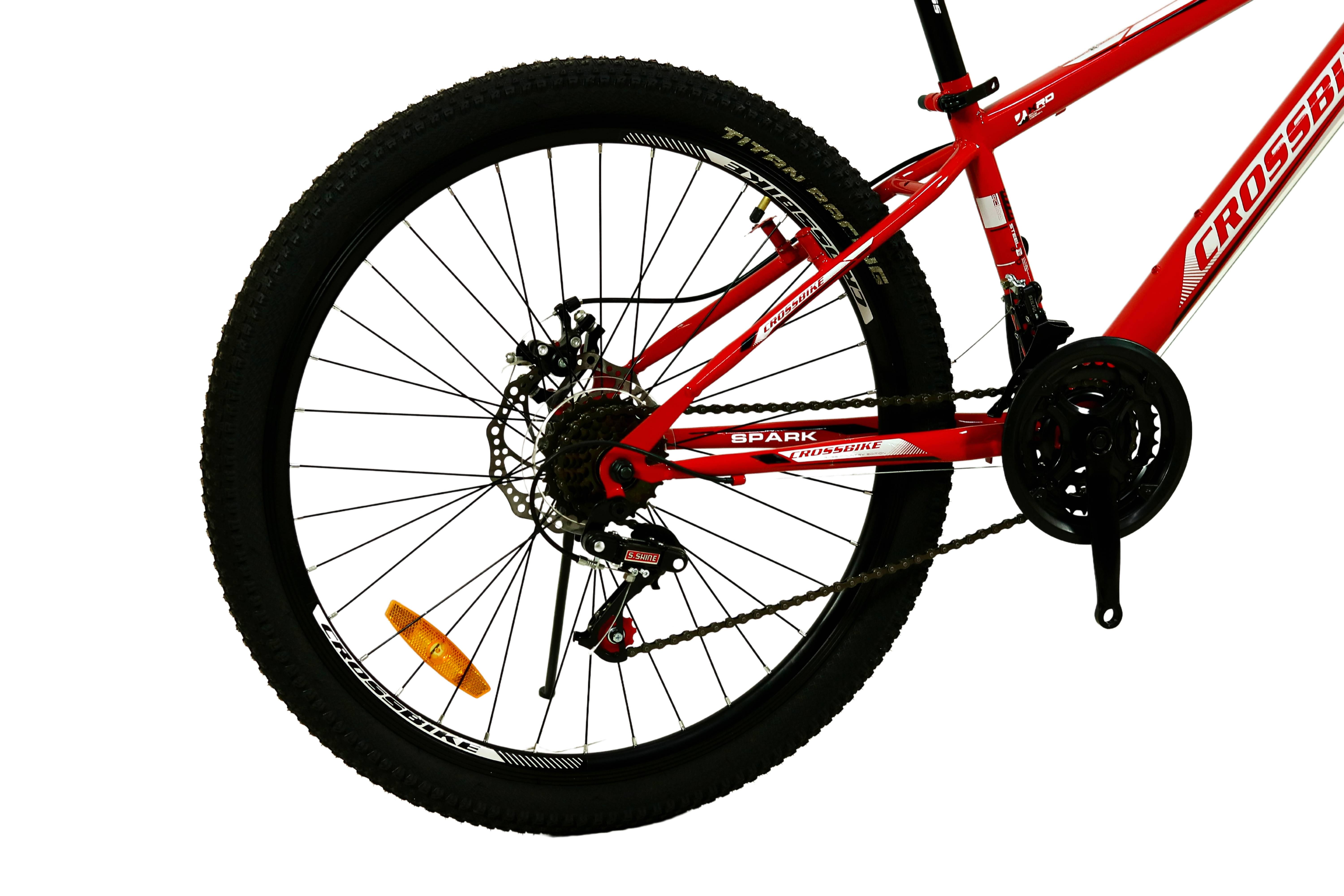 Велосипед CROSSBIKE Spark D 26" 13" Красный - фото 3 Велосипед CROSSBIKE Spark D 26" 13" Красный - фото 3