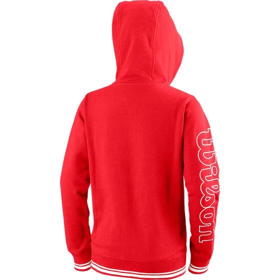 Толстовка детская Wilson TEAM II FZ HOODY Y 152-158 см Красный (WRA796703 152-158) - фото 2