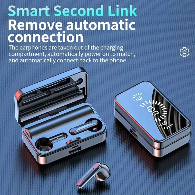 Наушники беспроводные TWS с цифровым зеркальным дисплеем (S20) - фото 6 Наушники беспроводные TWS с цифровым зеркальным дисплеем (S20) - фото 6