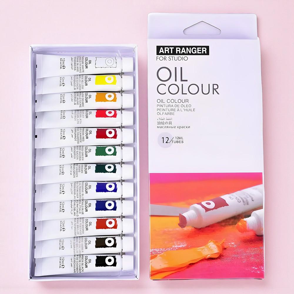 Фарби масляні художні тюбики в коробці 12 кольорів по 12 мл (37-106235)