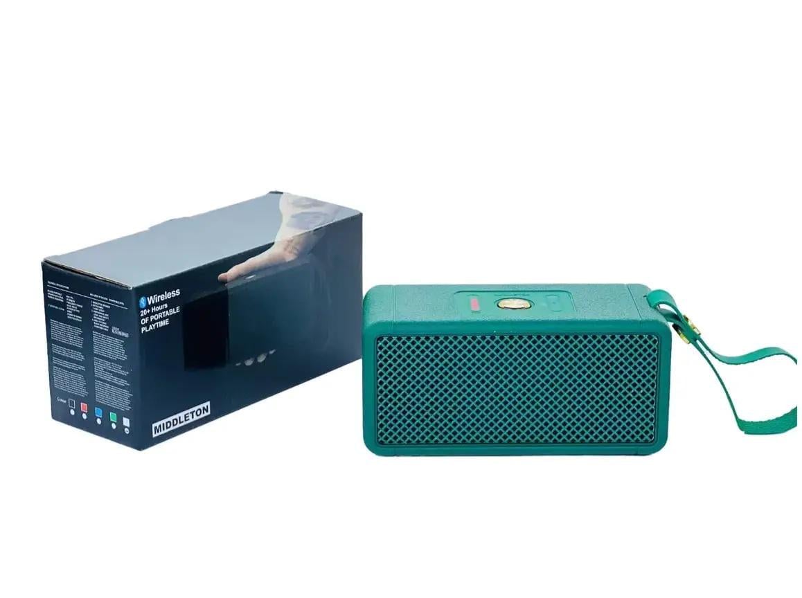 Портативная колонка MIDDLETON W3 Green беспроводная с микрофоном и аккумулятором 1200 мА/ч (30659347)