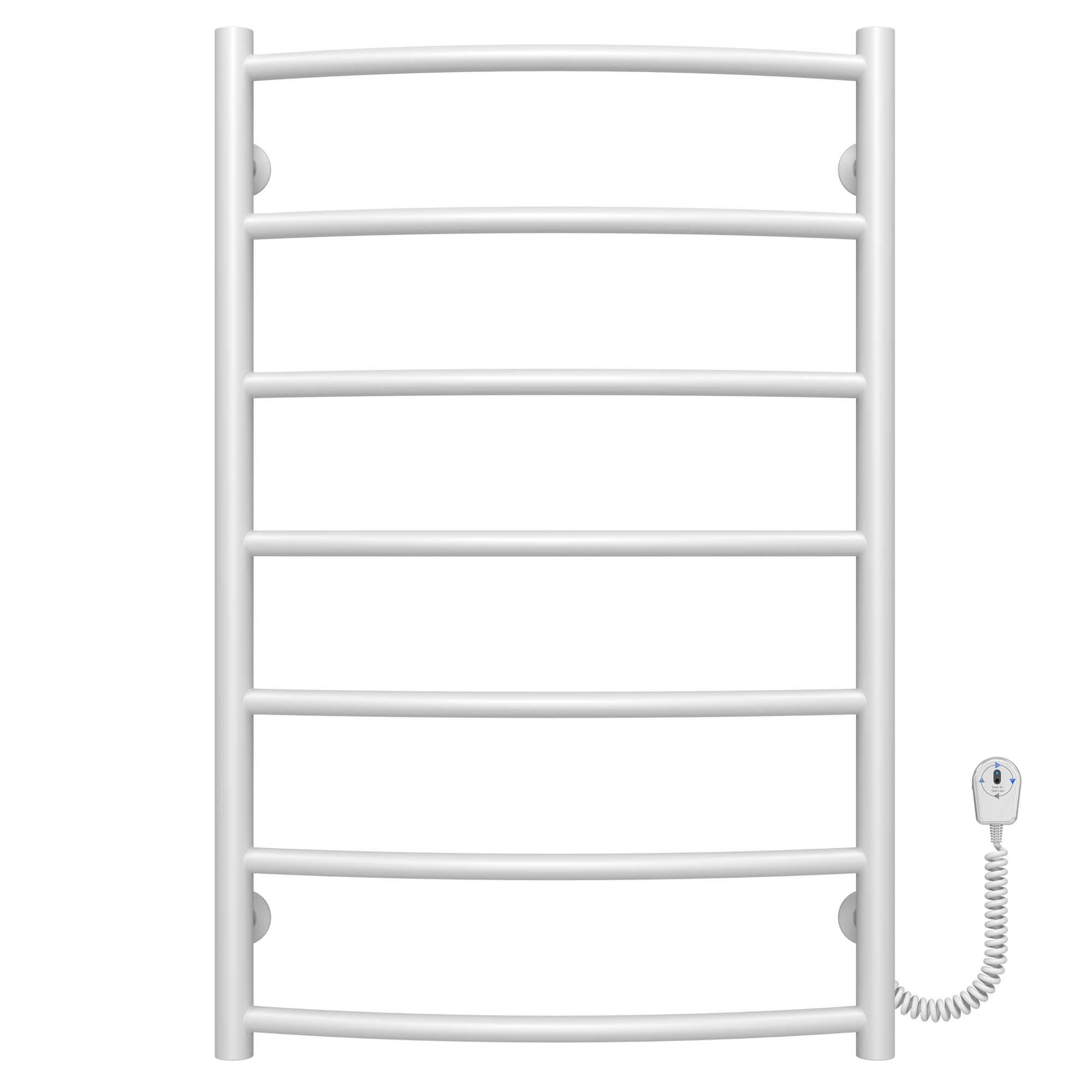 Полотенцесушитель электрический Deffi Классик П7 EF16 правое подключение нержавеющая сталь 500x800 мм Белый (C.DK.80.50.7.EWR5)