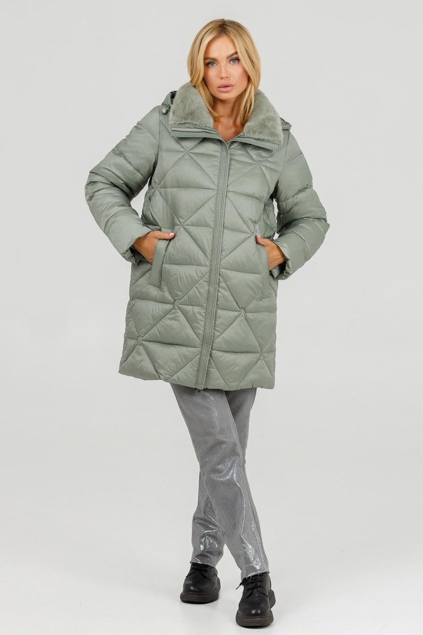 Пуховик р. 46 Оливковый (0153w\46)