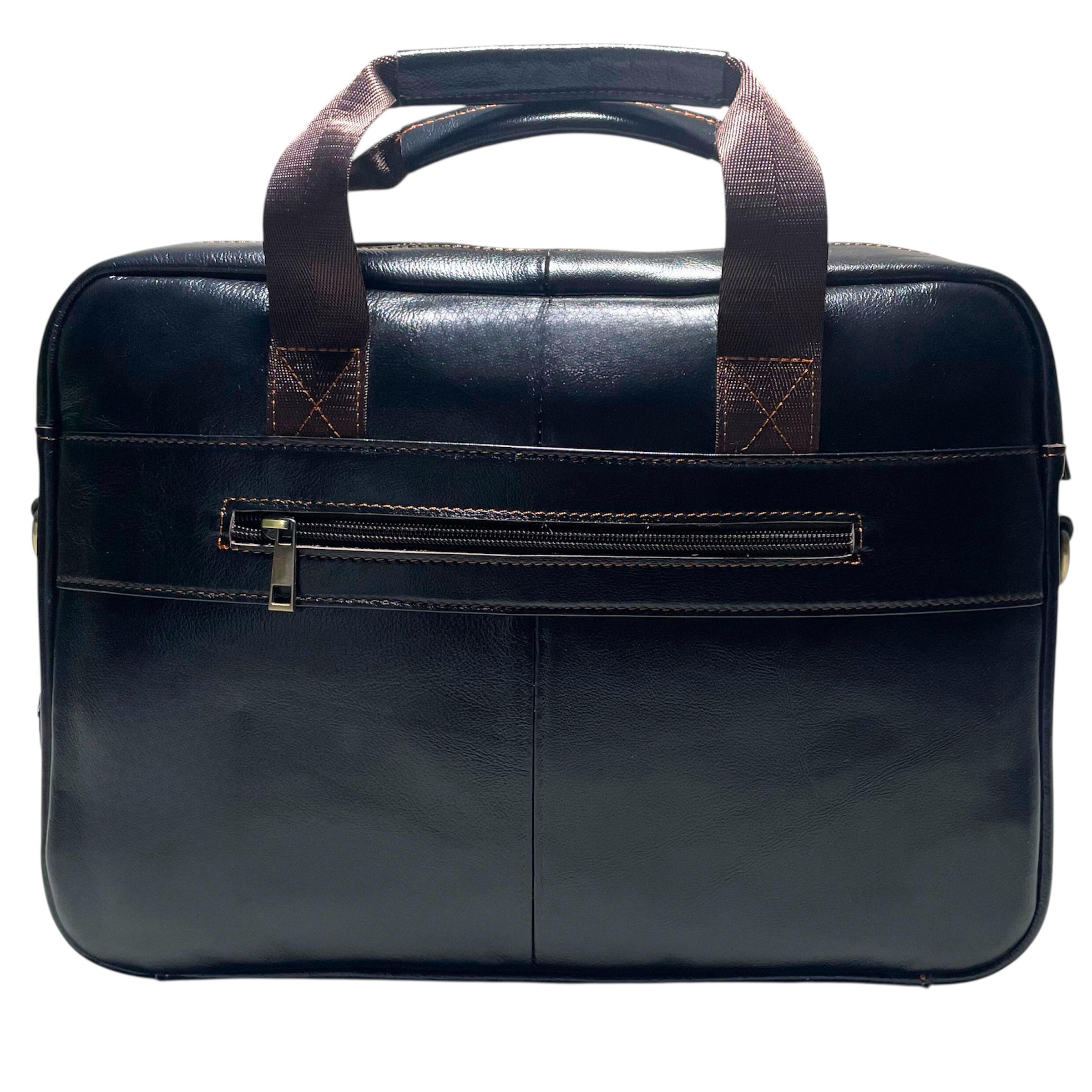 Портфель чоловічий Lorian з натуральної шкіри з регульованим плечовим ременем Темна кава (LR 252019-darkcoffee) - фото 12 Портфель чоловічий Lorian з натуральної шкіри з регульованим плечовим ременем Темна кава (LR 252019-darkcoffee) - фото 12