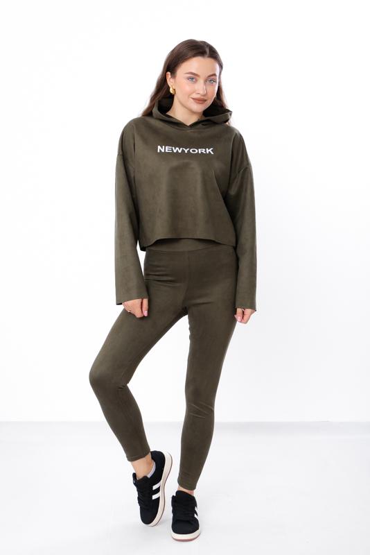 Костюм жіночий Носи Своє р. 42 Хакі (15548) - фото 2 Костюм жіночий Носи Своє р. 42 Хакі (15548) - фото 2