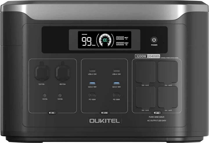 Зарядная станция Oukitel BP3000E 3200 Вт 2048 Вт⋅час LiFePO4 (602810206)