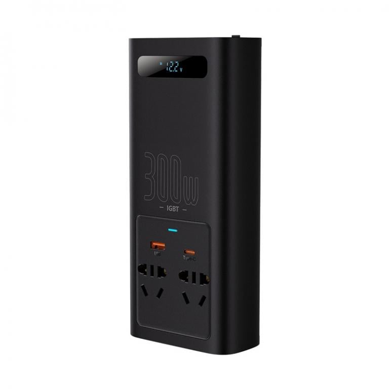 Автомобильный инвертор Baseus 300 W - фото 4 Автомобильный инвертор Baseus 300 W - фото 4
