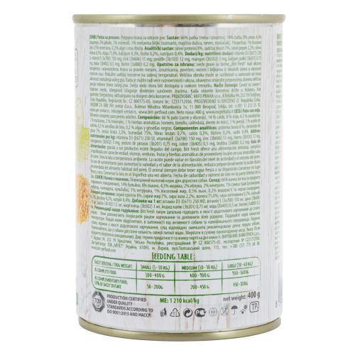 Корм консервированный для собак Brit Fresh Duck/Millet с уткой и пшеном 400 г - фото 3