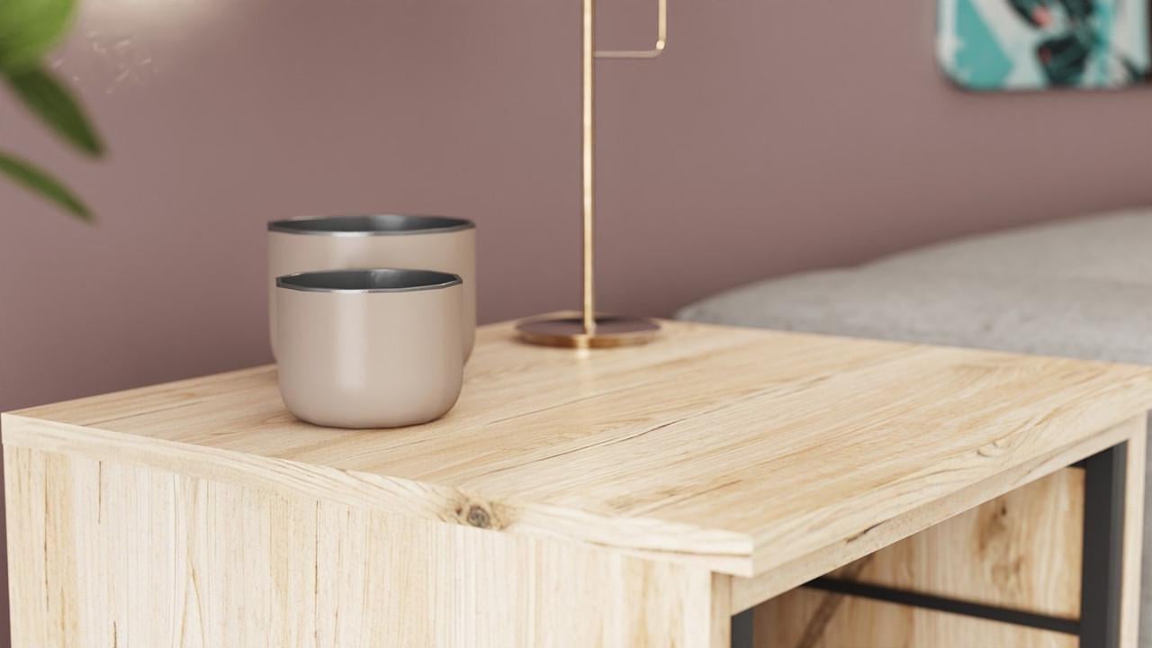 Стіл-тумба трансформер Ferrum-decor Смарт 2/2 метал/ДСП 16 мм 750x1450x600 мм Чорний/Дуб Сан-Марино (FRD-105103) - фото 8 Стіл-тумба трансформер Ferrum-decor Смарт 2/2 метал/ДСП 16 мм 750x1450x600 мм Чорний/Дуб Сан-Марино (FRD-105103) - фото 8