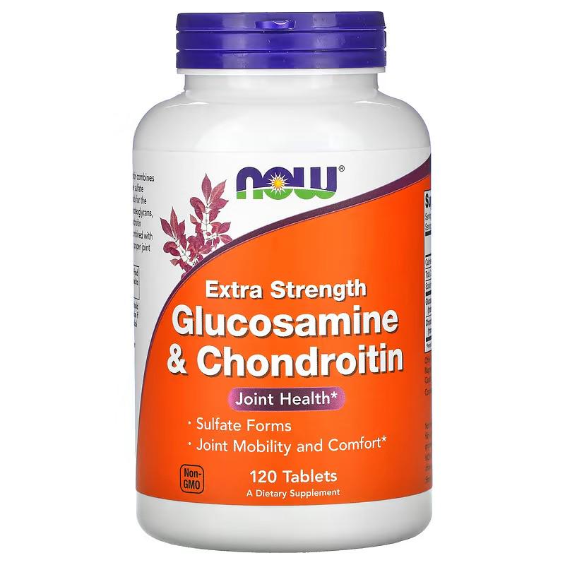 Глюкозамин хонроитин МСМ NOW Glucosamine 120 таб.
