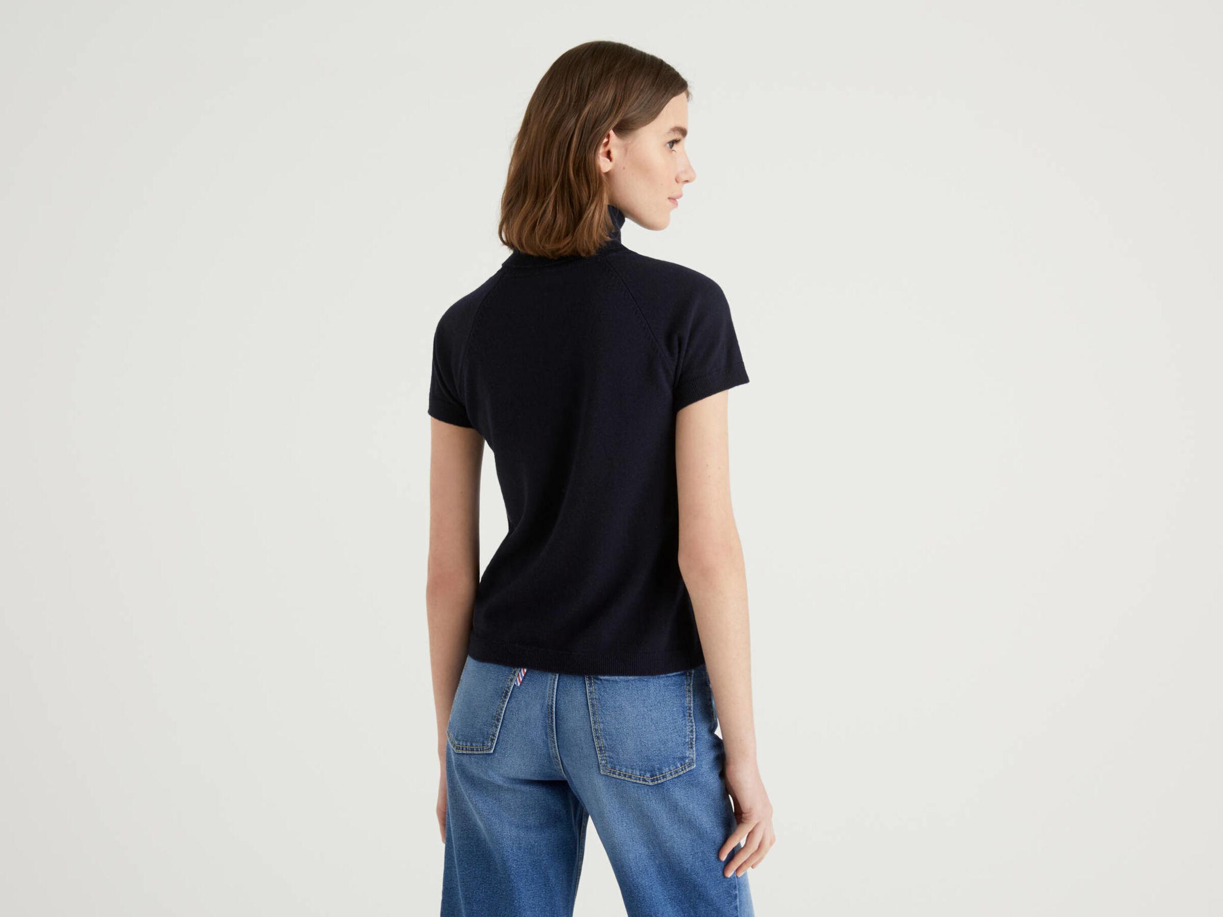 Футболка жіноча Benetton 1035e2544 XS Синій - фото 2