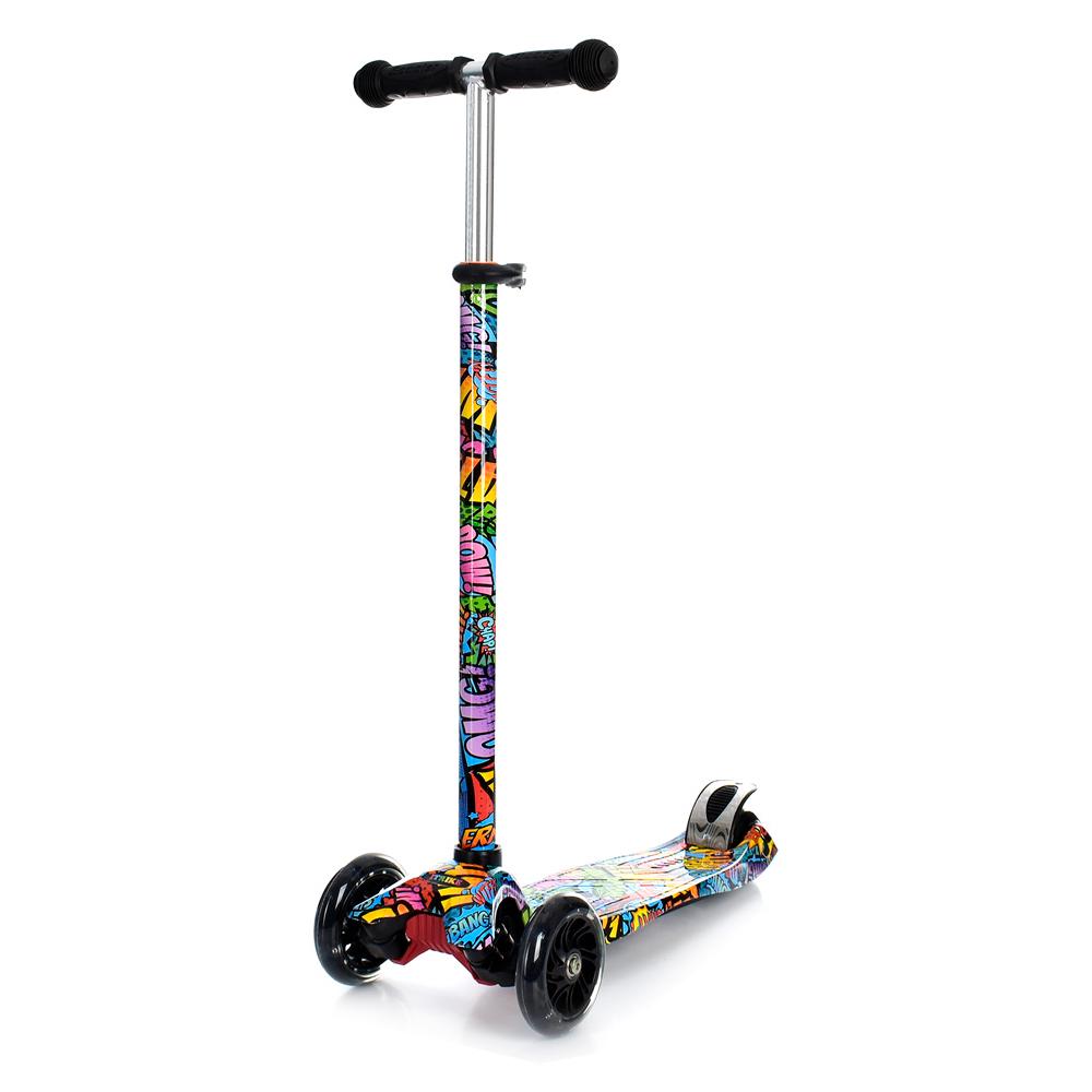 Самокат детский MAXI iTrike JR3-055-2-WP5 с подсветкой (32135)