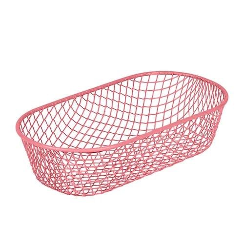 Кошик для сервірування фруктів Sweet Fruits металевий сітчастий 19х4 см Pink (33087398)