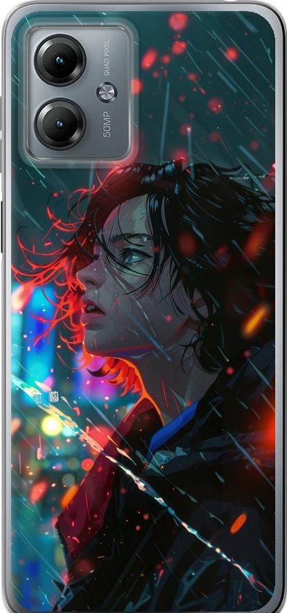 Чехол на Motorola Moto G14 Ночные огни (6096u-3197-42517)
