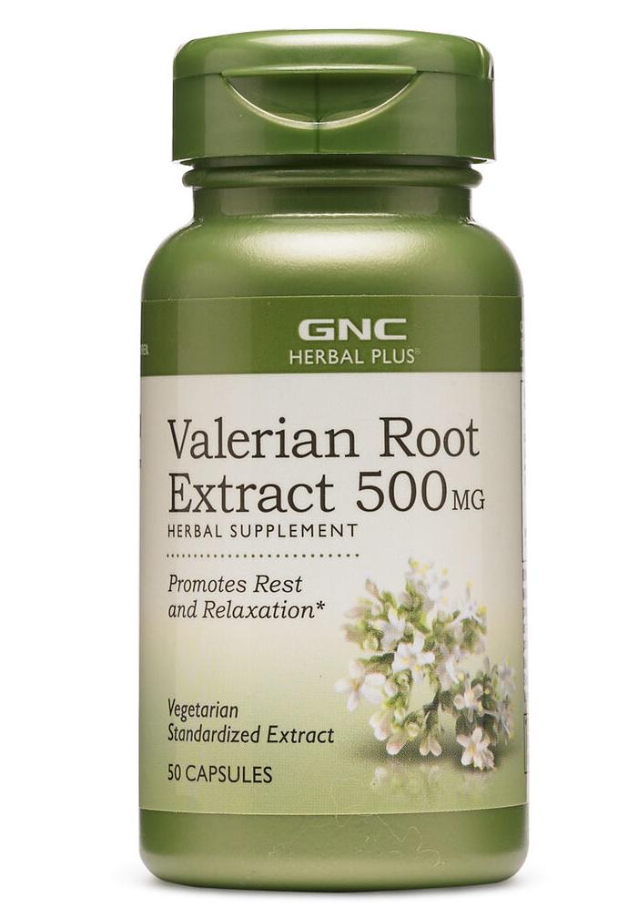 Комплекс для профилактики нервной системы GNC Herbal Plus Valerian Root Extract 500 mg 50 Caps