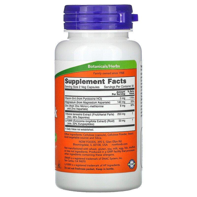 Добавка для мужчин Testo Jack 100 Now Foods 60 капсул - фото 2