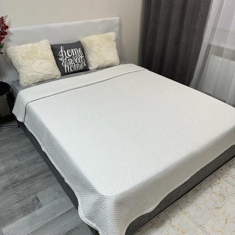 Покрывало на кровать евро 200x230 см Белый (28796100) - фото 1