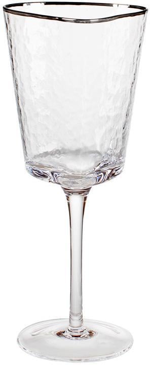 Фужер Monaco Ice с серебряным кантом для вина 400 мл 4 шт. (PGBD-579-127)