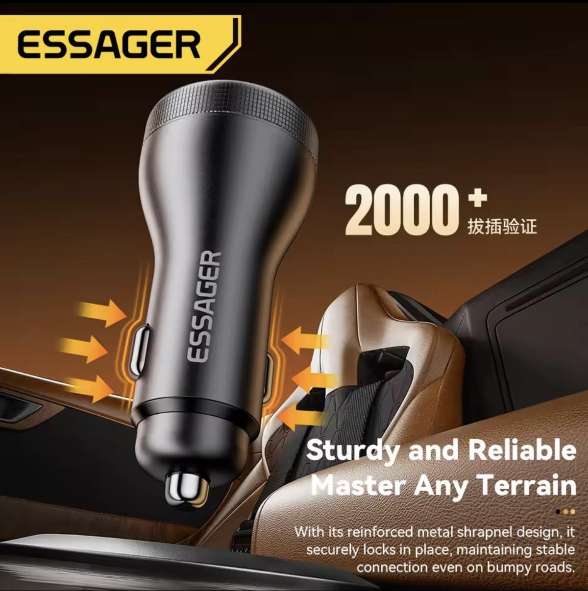 Зарядное устройство для автомобильного Essager 100W LED Type-C 45w/USB 55w (30446385) - фото 4 Зарядное устройство для автомобильного Essager 100W LED Type-C 45w/USB 55w (30446385) - фото 4