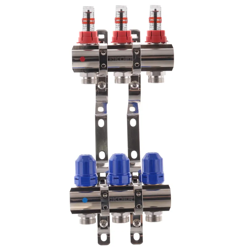 Коллекторный блок с расходомерами KOER KR.1110-03 1"x3 WAYS (KR2640)