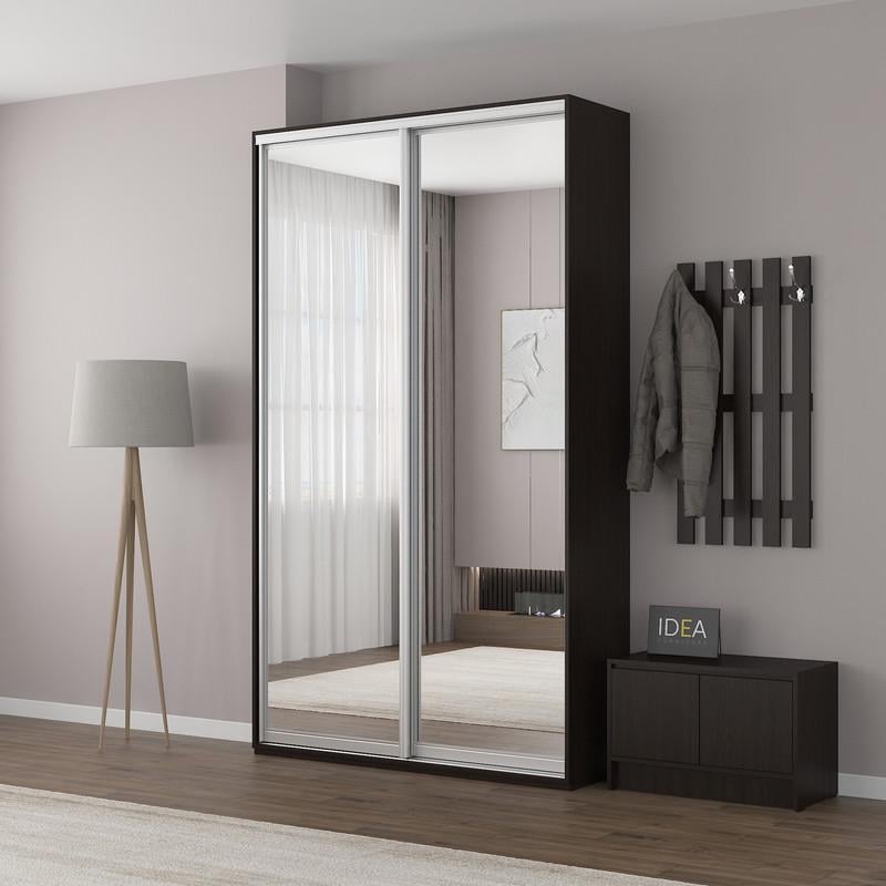 Шафа-купе Idea серія 5 дзеркало 140х60х210 см Венге темний (1461) - фото 1 Шафа-купе Idea серія 5 дзеркало 140х60х210 см Венге темний (1461) - фото 1