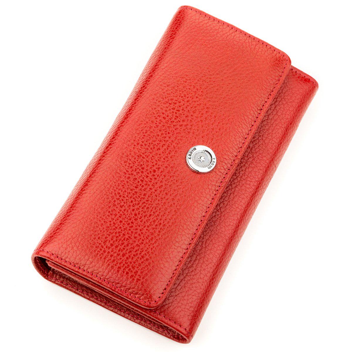 Женский кошелек Karya 17255 кожаный Красный