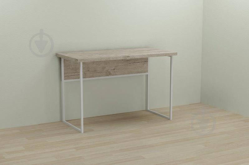 Комп'ютерний стіл Ferrum-decor Коді 75x120x70 білий ДСП Дуб Шервуд 32мм Комп'ютерний стіл Ferrum-decor Коді 75x120x70 білий ДСП Дуб Шервуд 32мм