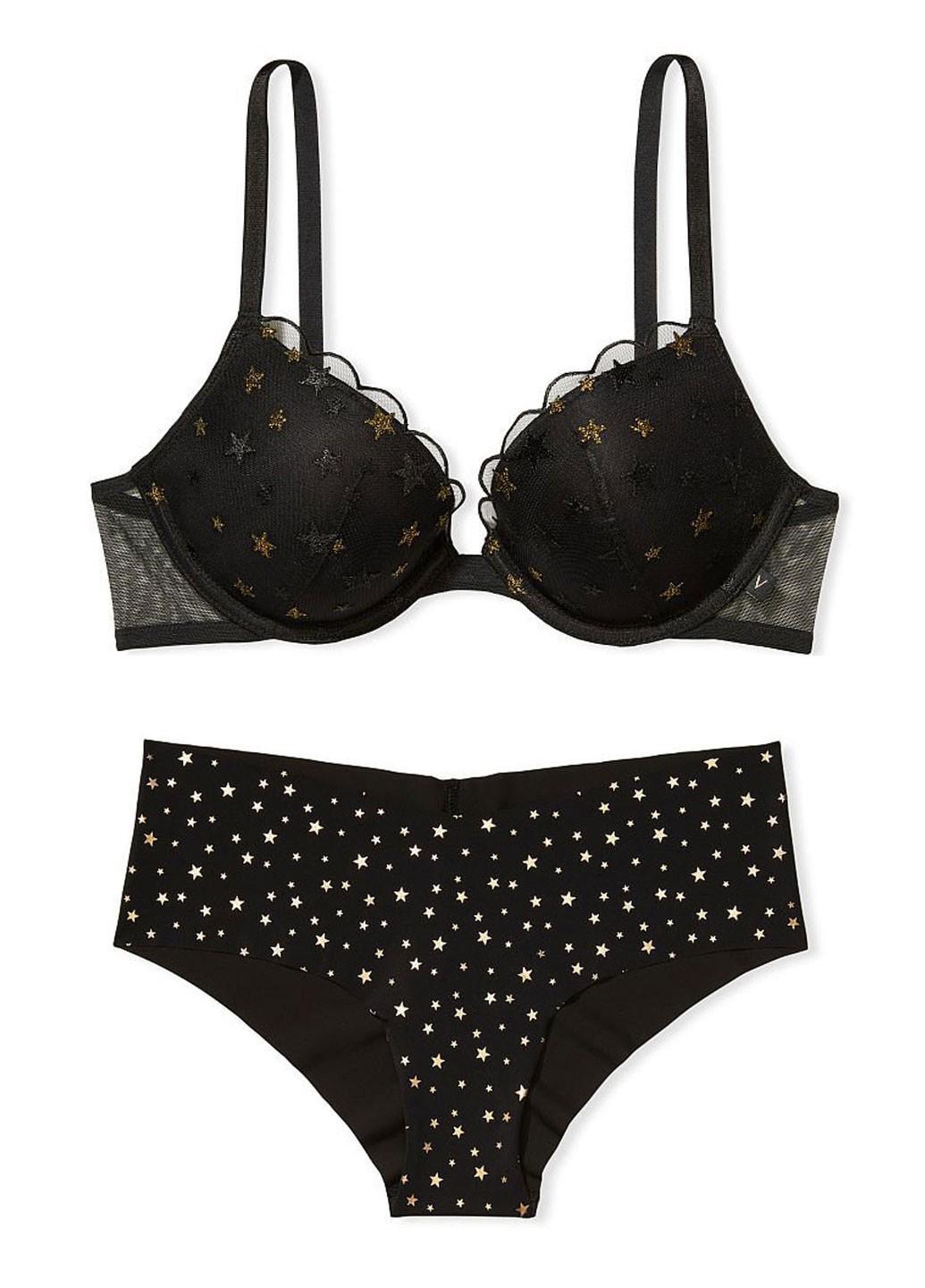 Комплект нижнего белья Victoria's Secret 36C/M Черный (36000988023QC536C/M)