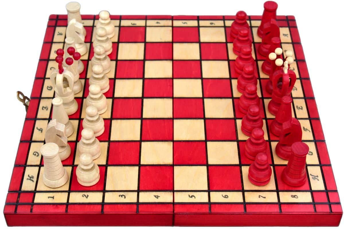 Набор шахмат Royal maxi 31х31 см Красный (Мадон 151)