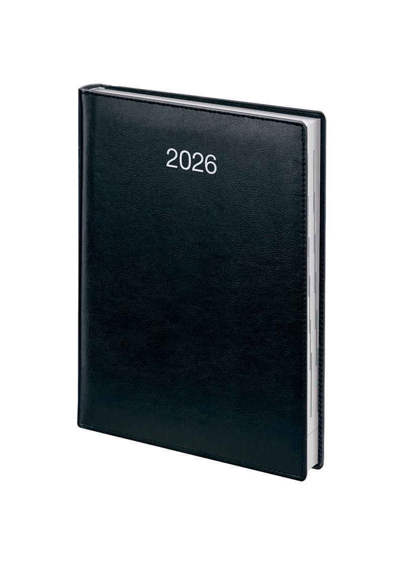 Офісний щоденник А5 Brunnen 2026 Стандарт Soft Чорний (73-795 36906)