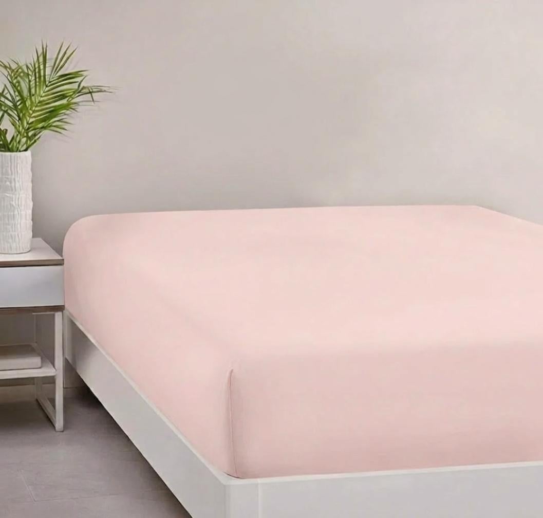 Простынь на резинке 14-1312 Pale Blush 100х200+25 см Бязь