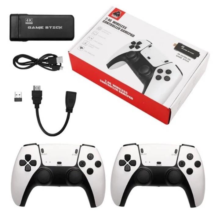 Игровая приставка консоль RIAS Game Stick M8 Pro 64 Gb 4K Ultra HD с беспроводными джойстиками (3_04096) - фото 1