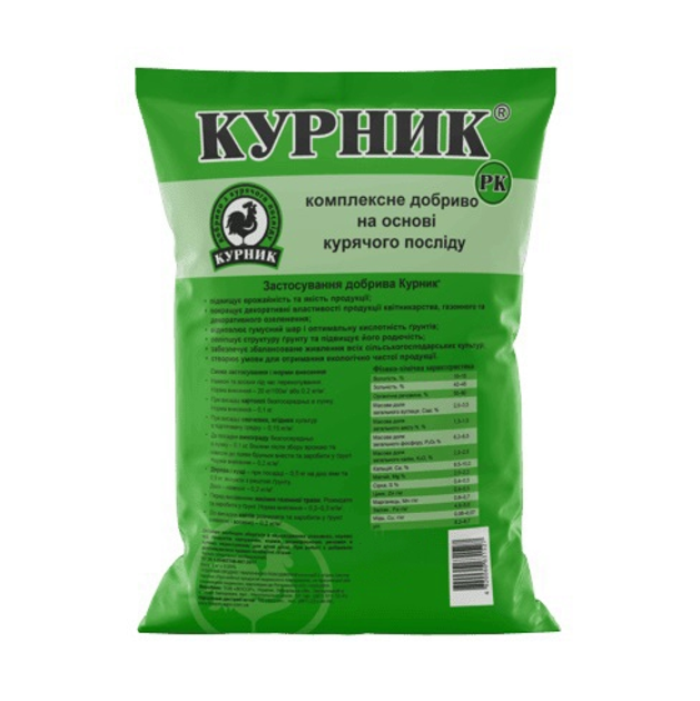 Добриво на основі курячого посліду Курник РК 5 кг